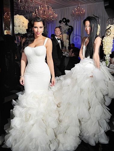 Poročna obleka Kim Kardashian