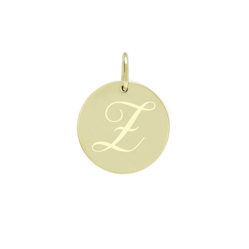 Obesek črka Z rumeno zlato