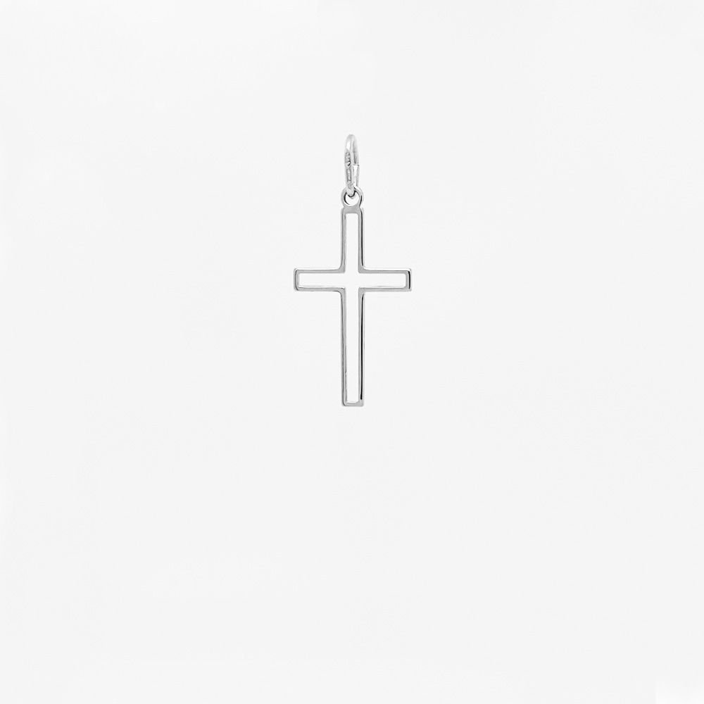 Srebrni obesek križec 13