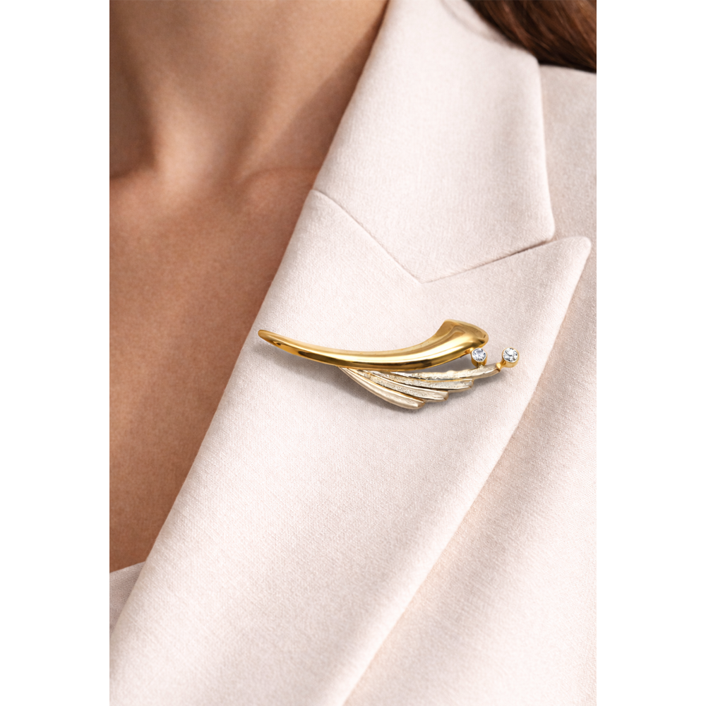 Zlata ženska broška 5-2