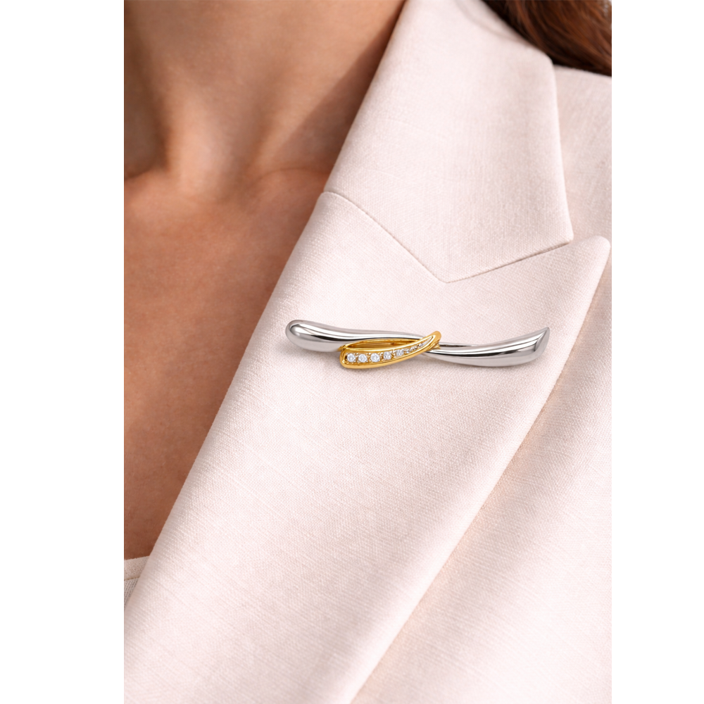 Zlata ženska broška 6-2